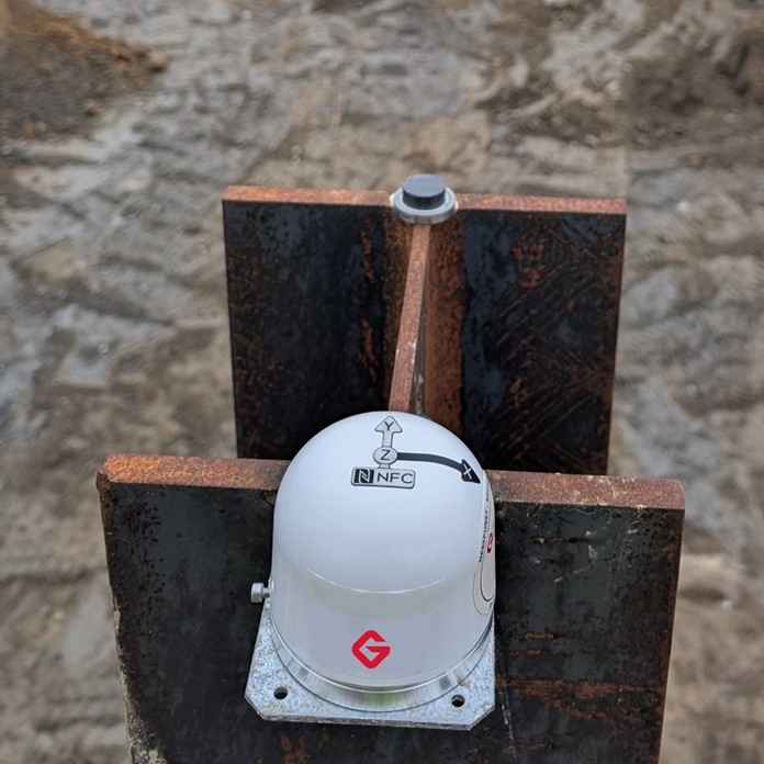 Neigungsüberwachung einer Schlitzwand der Baugrube vom Volkstheater in Rostock